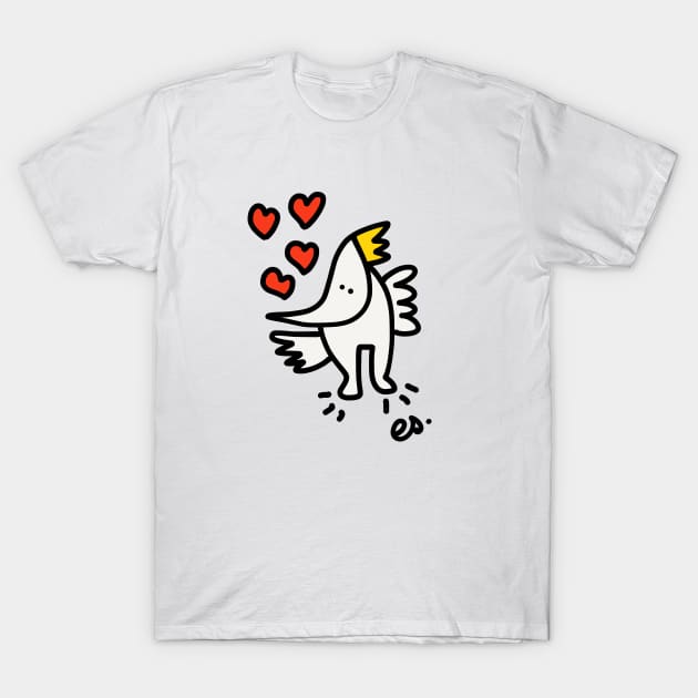 King of birds is giving love T-Shirt by signorino